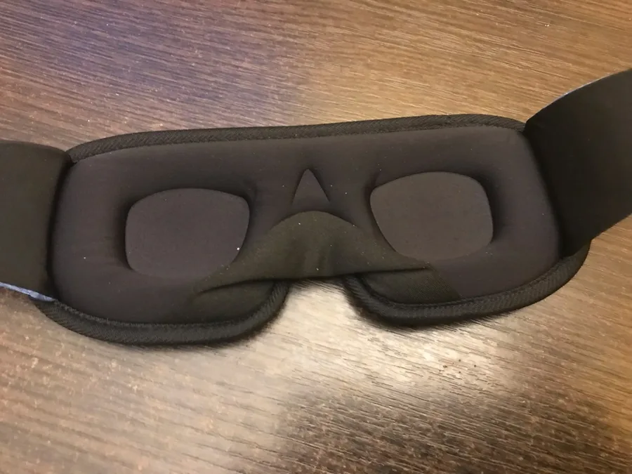 Photo client — intérieur du masque, cavités 3D